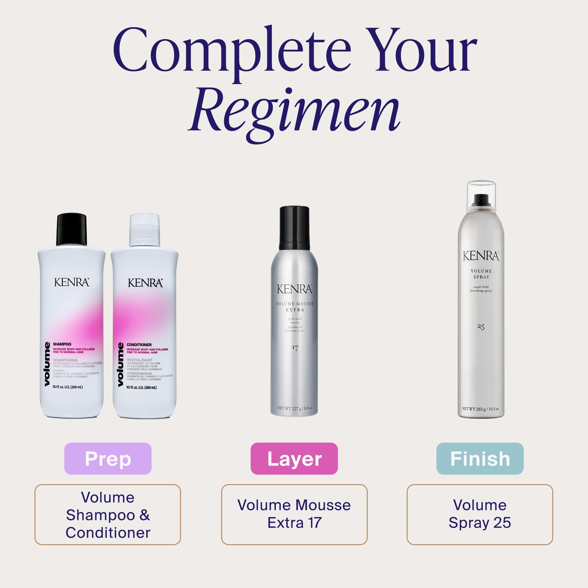 Kenra used by stylist during blowout showing reliable hold and volume benefit
