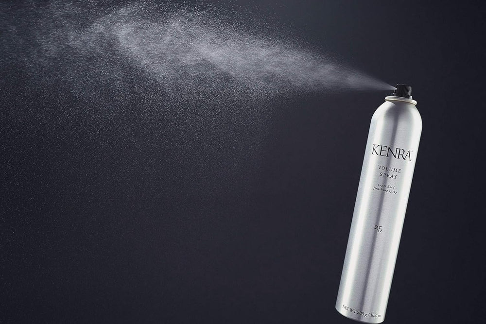 Kenra Volume Spray 25 long-lasting-hold on styled hair during events and photos.