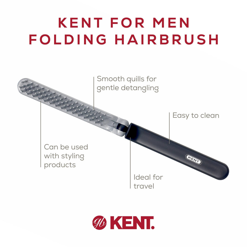 Kent KFM4 ion quills massaging scalp while detangling knots.