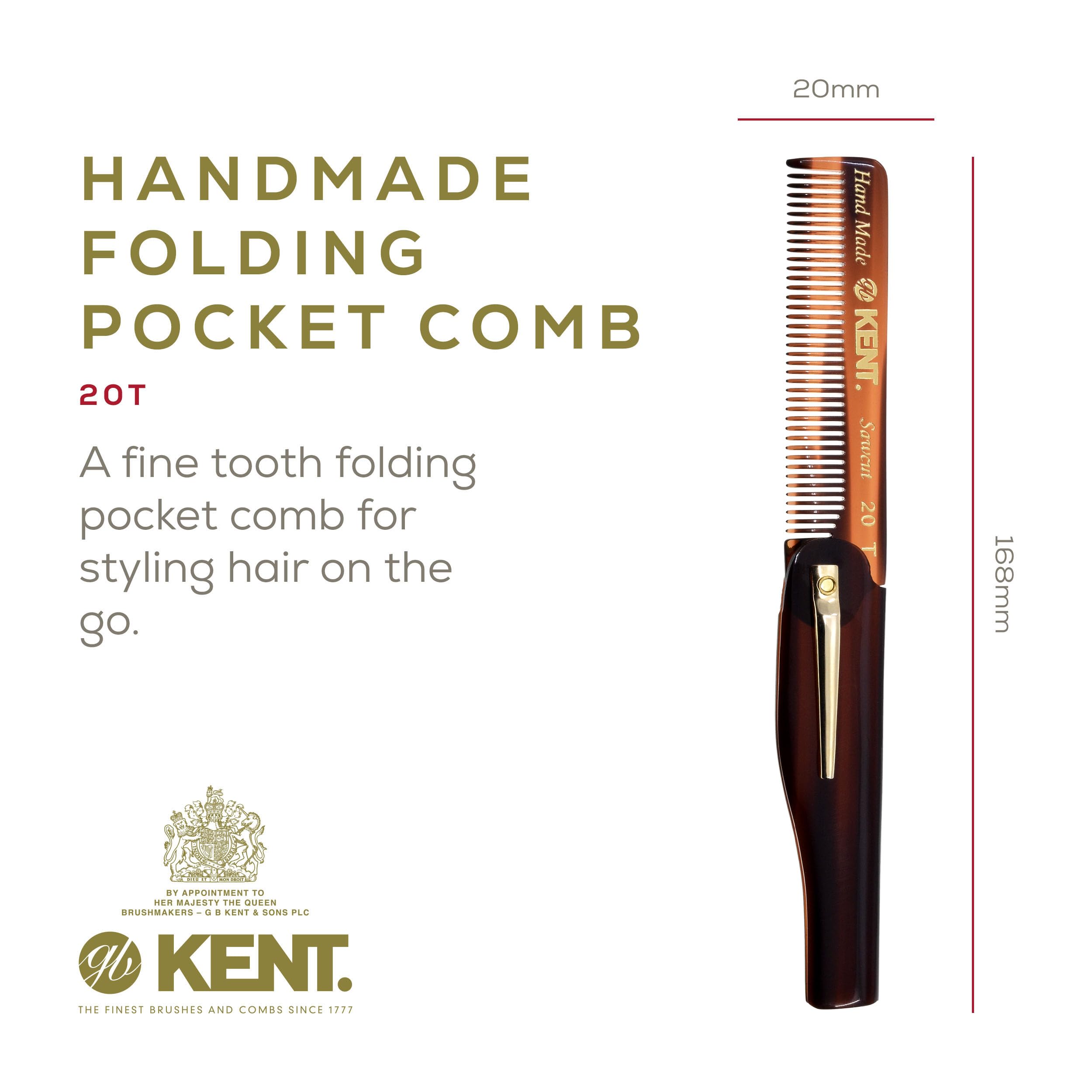 Kent Set 81T pocket—fine tooth precision for neat facial hair.