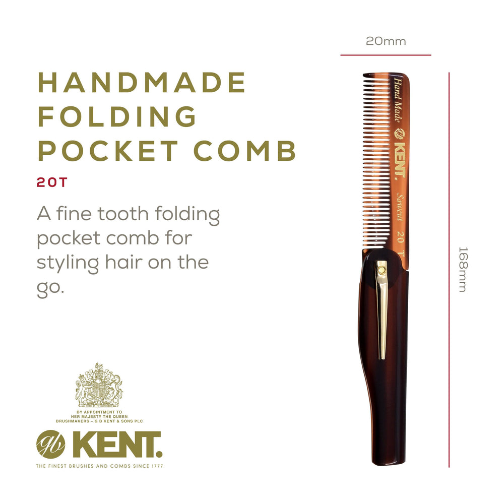 Kent Set 81T pocket—fine tooth precision for neat facial hair.