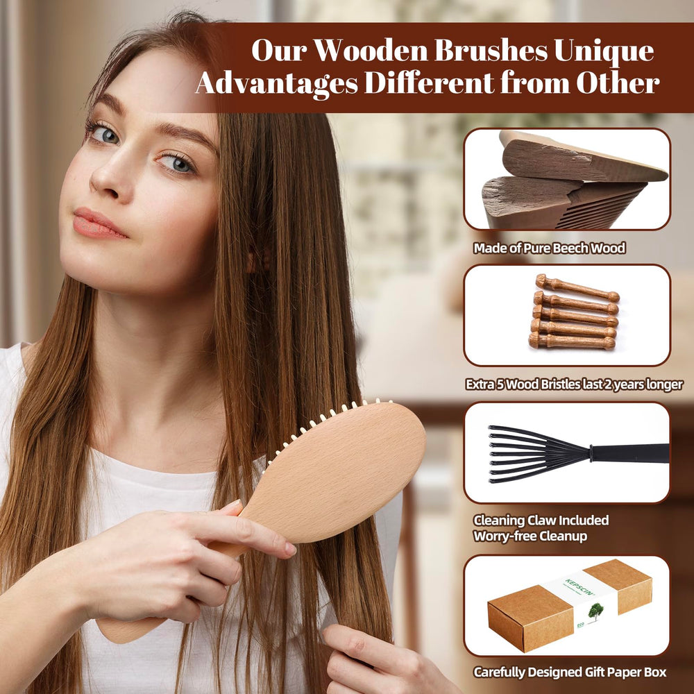 KEPCSIN silicone-airbag brush offers a gentle massage with reduced snagging.