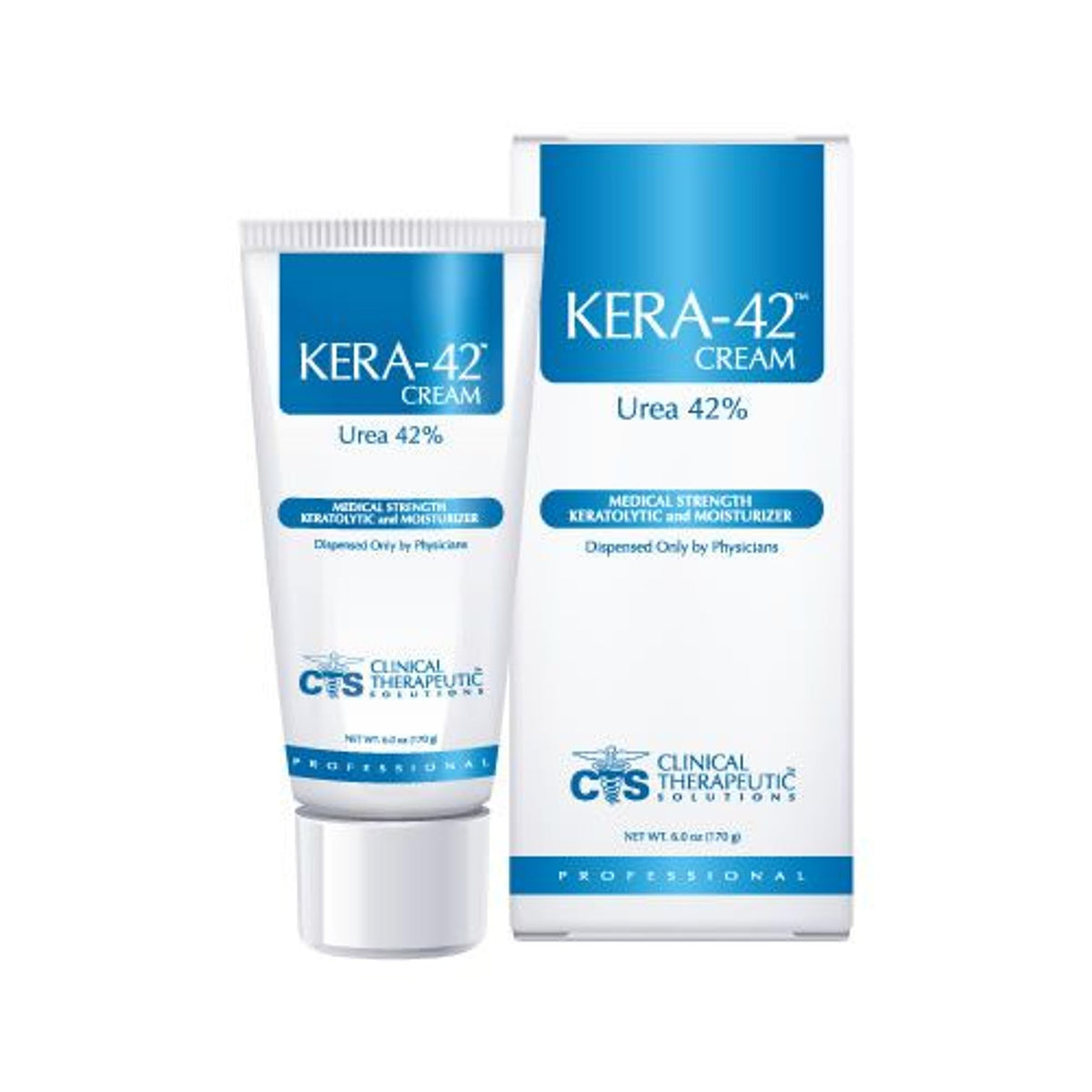 Kera 42 Cream 42% Urea Professional tube for daily dry-skin moisturization and nourishment.