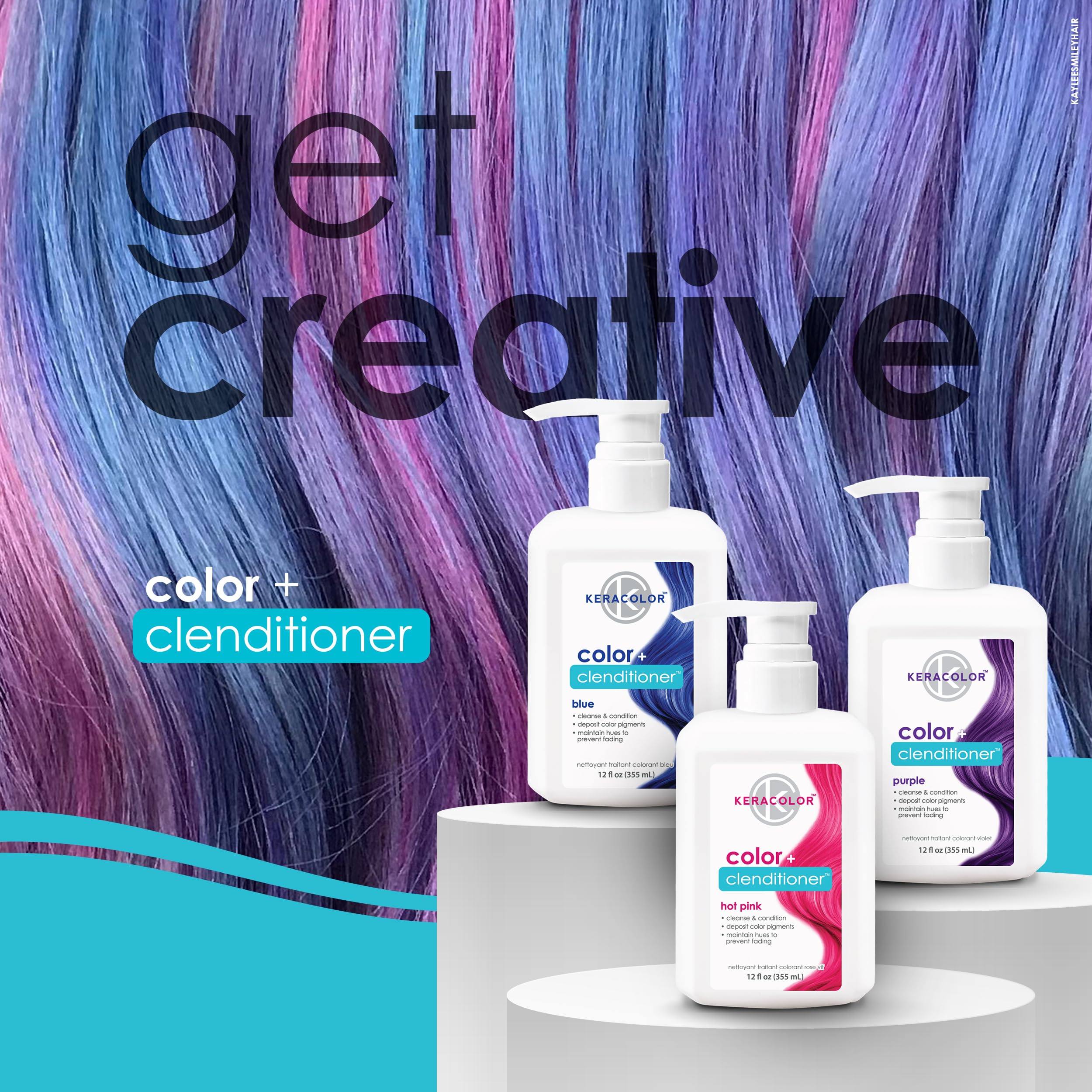 Keracolor Clenditioner 20-hues collection offers vibrant color options