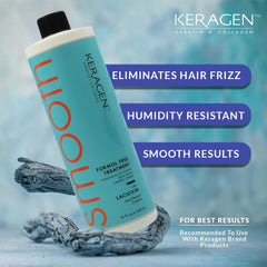 KERAGEN hair treatment application gloves ready for at-home smoothing