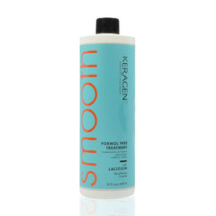 KERAGEN Brazilian Keratin smoothing bottle on vanity for frizz control