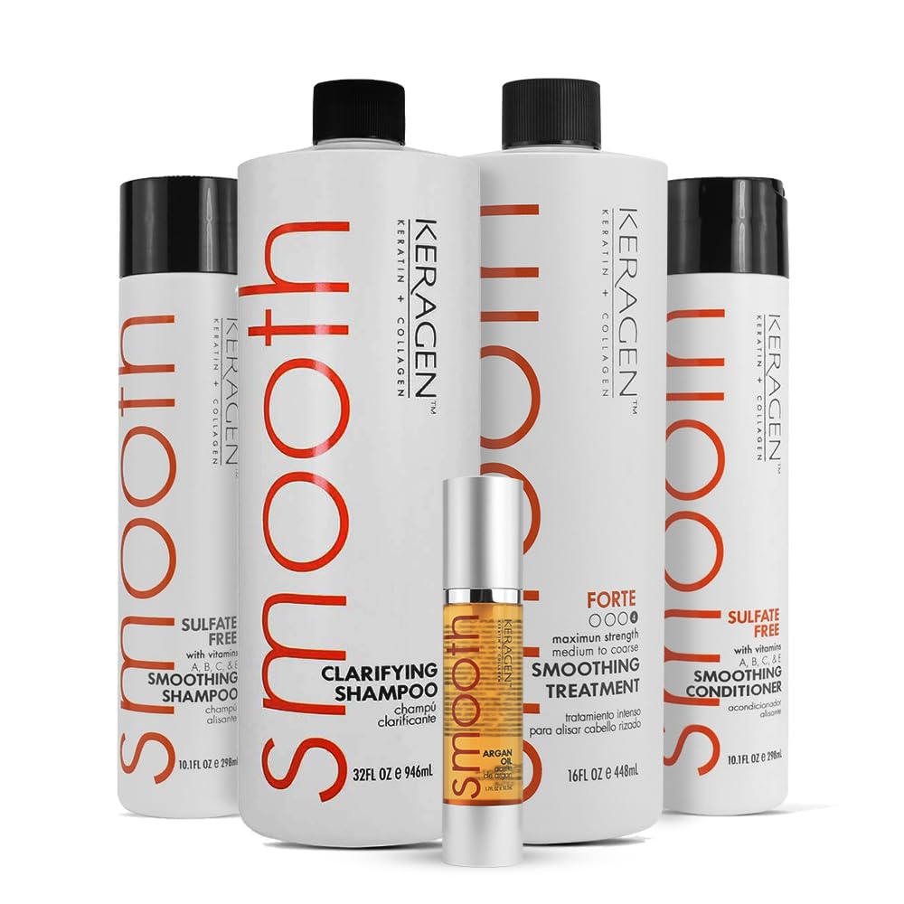Keragen Brazilian Keratin Treatment bottle for at-home smoothing and frizz control.