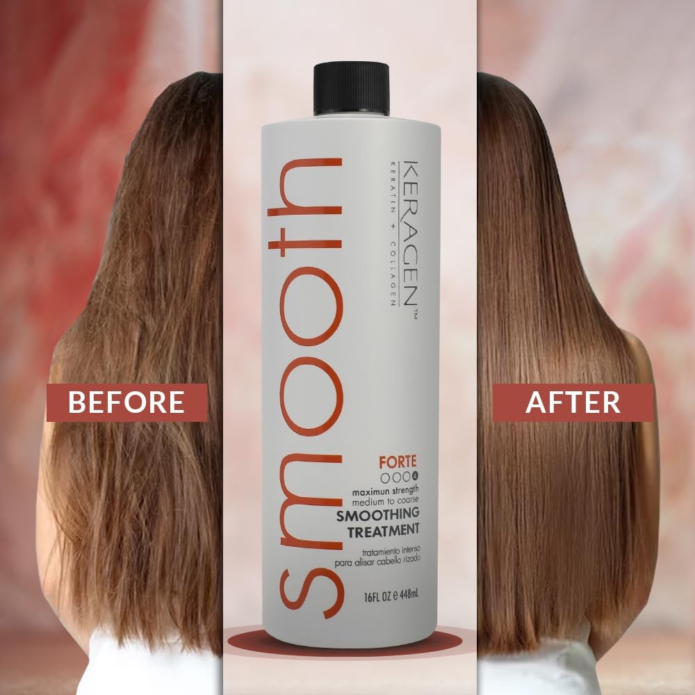 KERAGEN keratin and collagen blend packaging highlighting hair fortification.