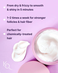 Keranique Hair Mask jar close-up showing creamy texture for deep conditioning