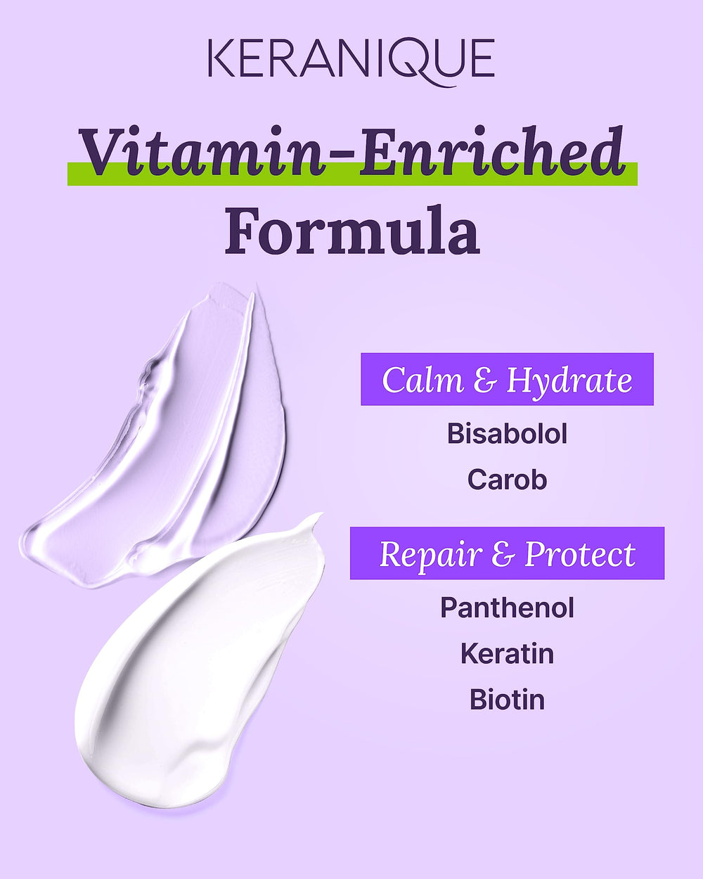 Keranique panthenol damage-prevention bottle; helps moisturize and reduce breakage tendencies.