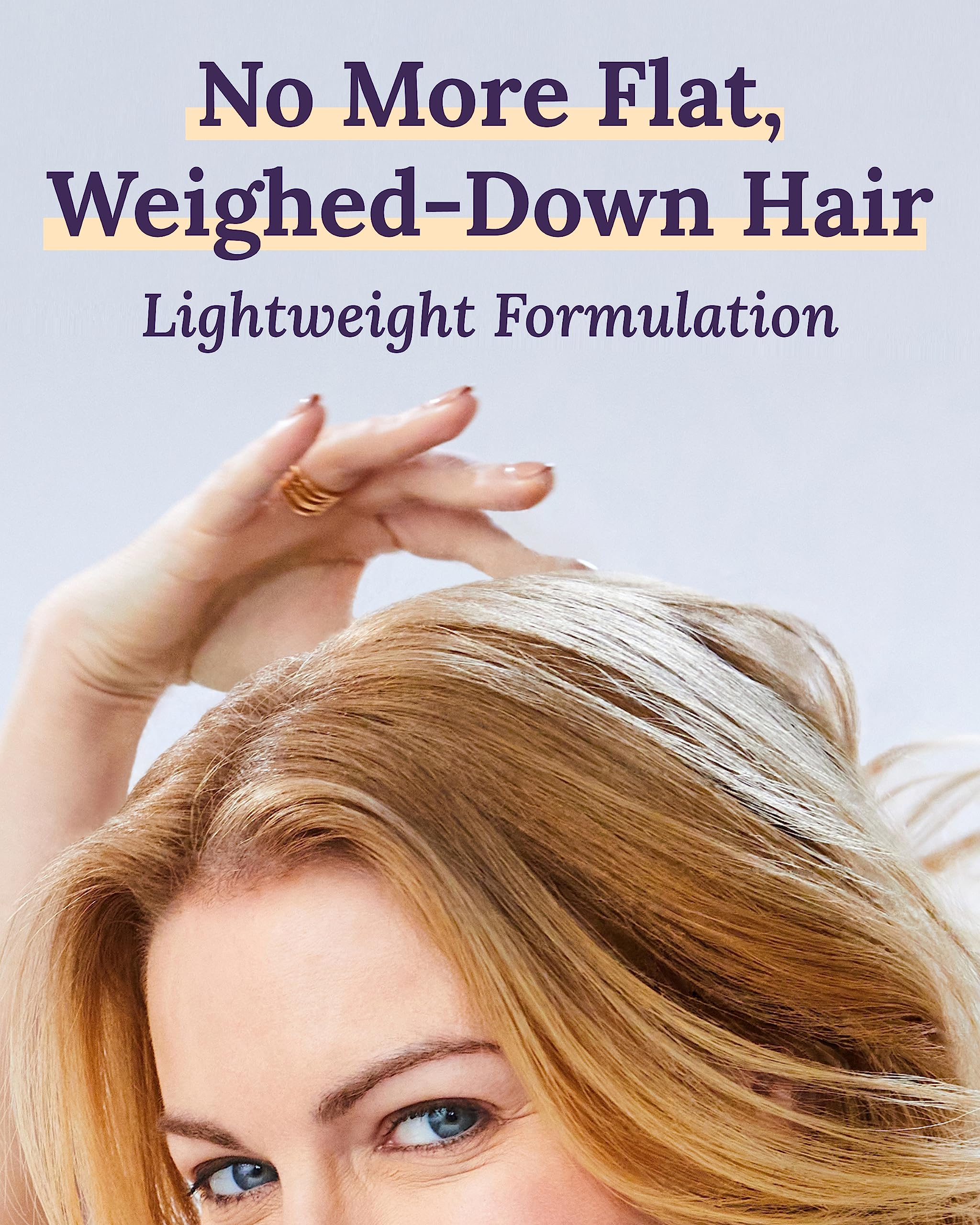Keranique Volumizing Conditioner on color treated hair preserves color while adding volume.