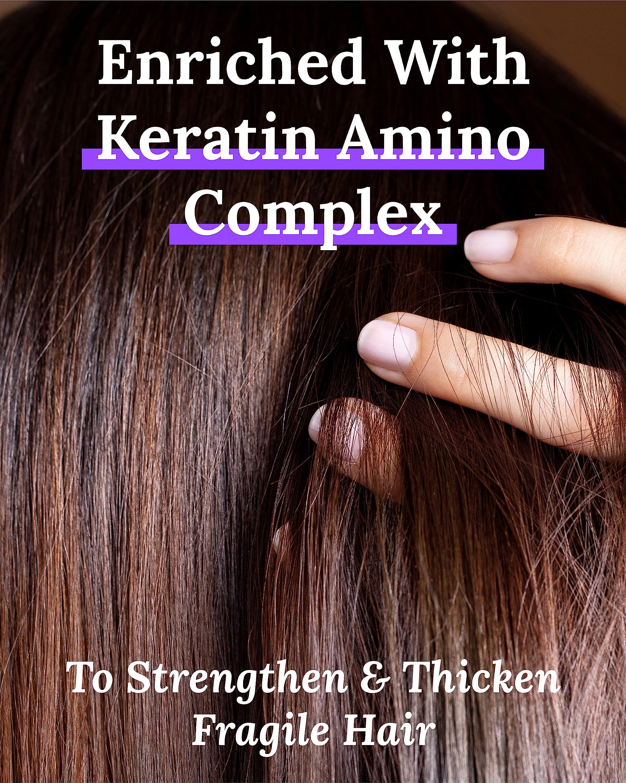 Keranique Women applying serum on scalp shows daily care routine benefits