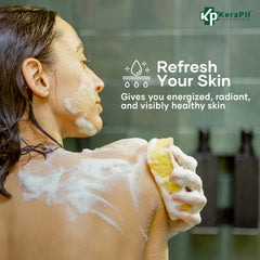 KERAPIL Bacterinyl Tea Tree Body Wash ingredients show tea tree peppermint eucalyptus.