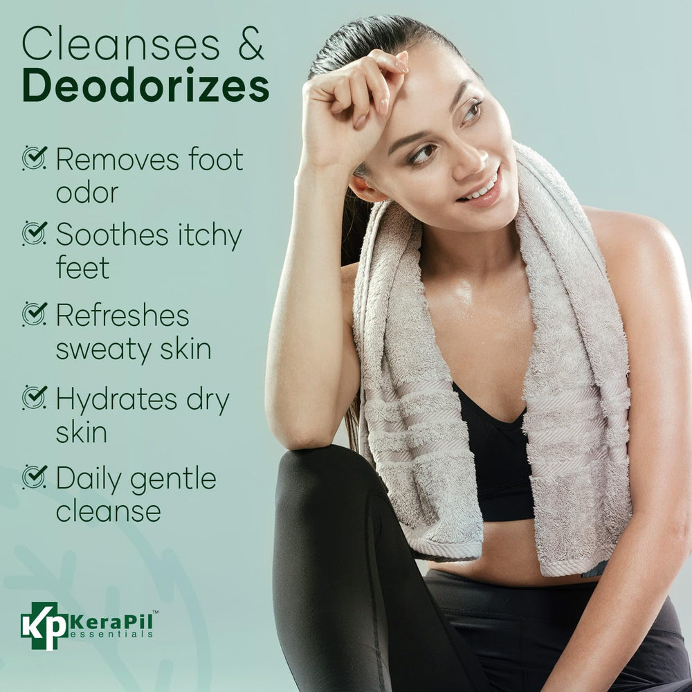 KERAPIL Bacterinyl Tea Tree Body Wash pump-dispense for easy daily use.