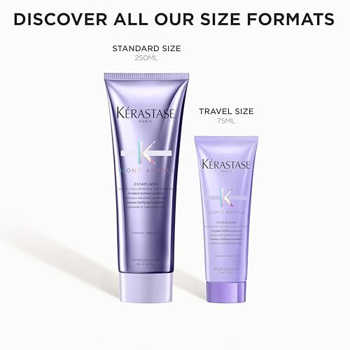 KÉRASTASE Blond Absolu Cicaflash hair shine closeup suggesting luminous results