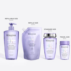 KÉRASTASE Blond Absolu Lumière bottle travel size emphasizes on-the-go hydration