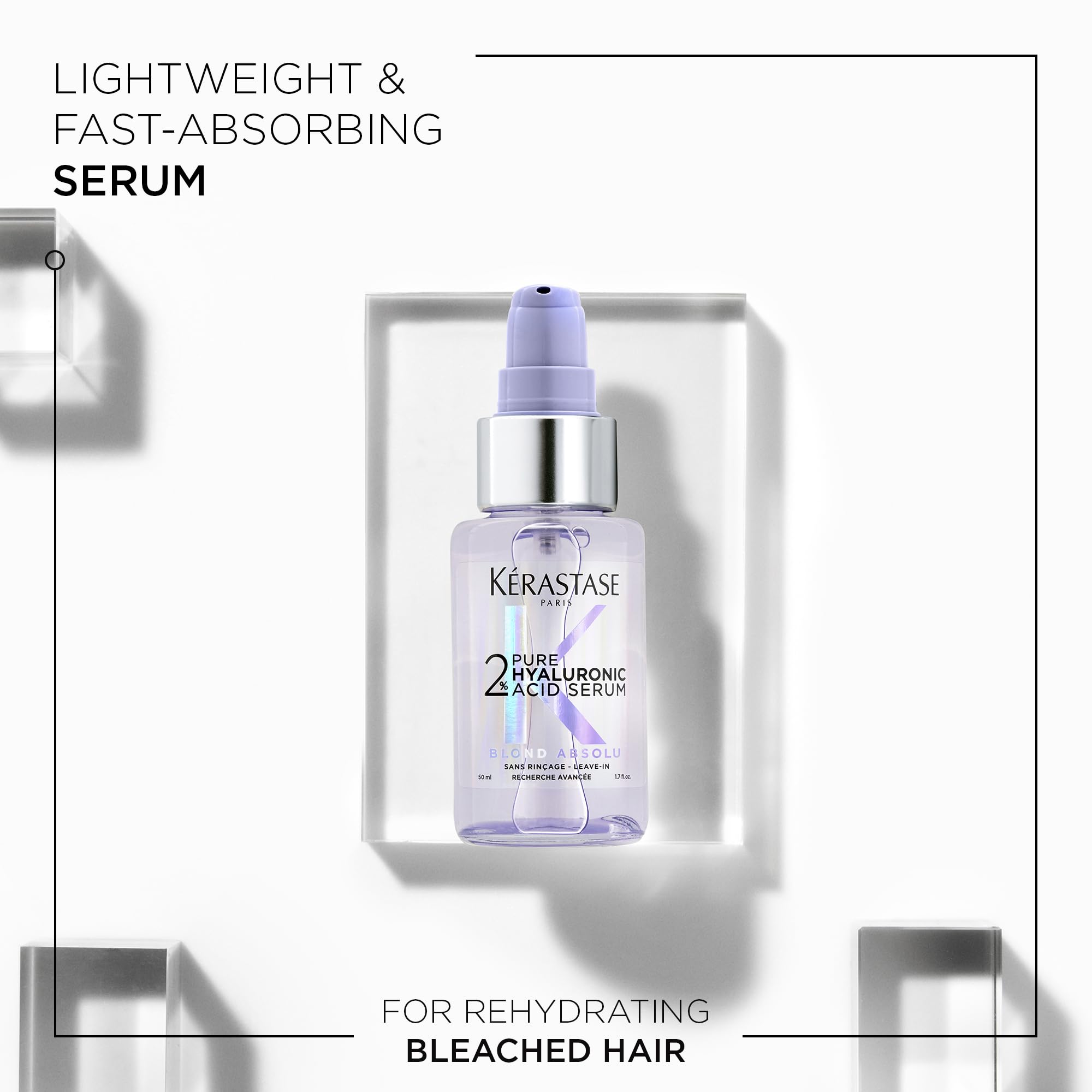 Kerastase Blond Absolu serum scalp hydration closeup shows soothing comfort.