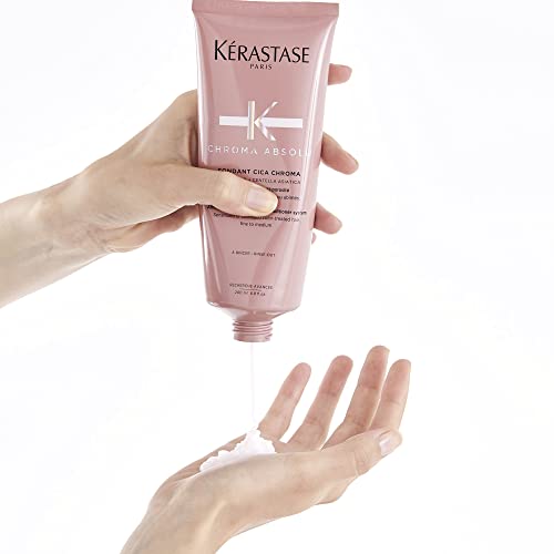 Kerastase Chroma Absolu packaging in salon display suggesting color longevity