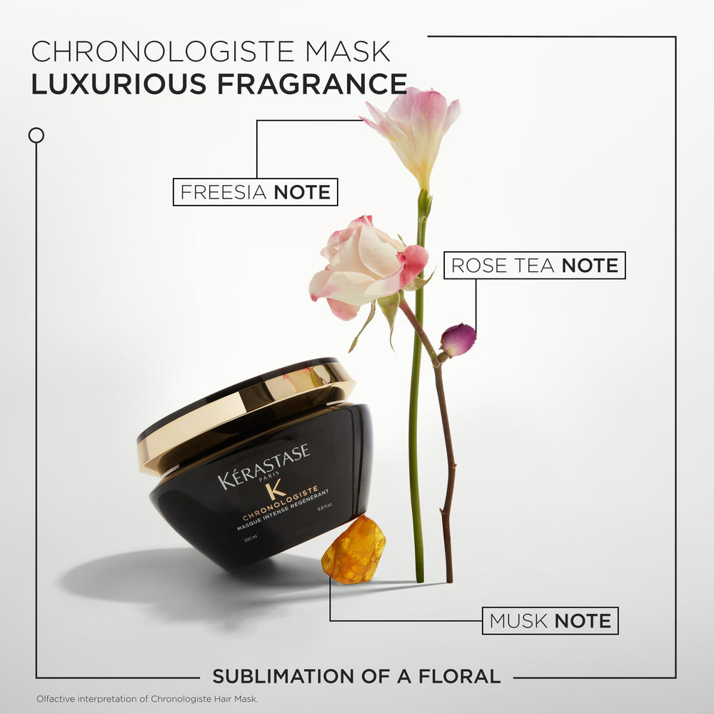 KÉRASTASE Chronologiste with Hyaluronic Acid for plumper, more hydrated strands.