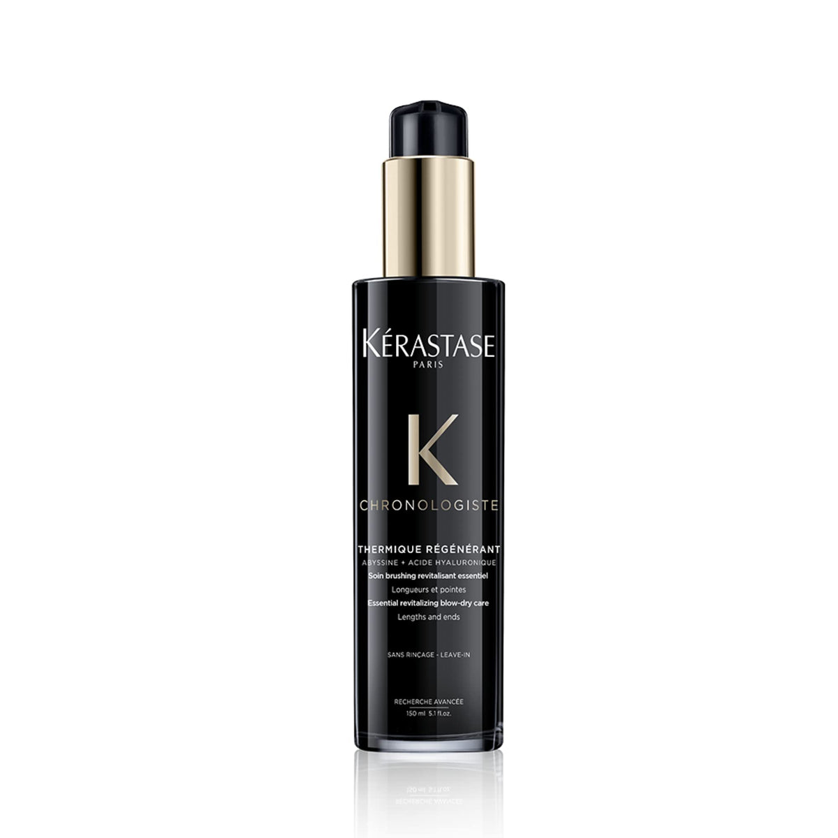 KÉRASTASE Chronologiste hair serum bottle highlights heat protection and frizz control for dry hair