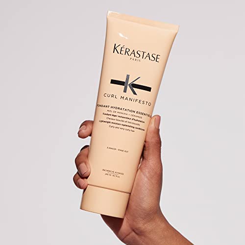 Manuka Honey and Ceramide highlight with Curl Manifesto bottle