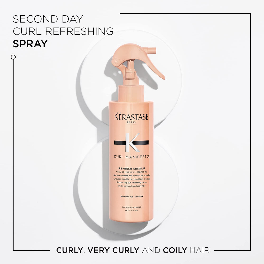 KÉRASTASE Curl Manifesto Refresh Absolu spray mist on dry hair for second-day refresh