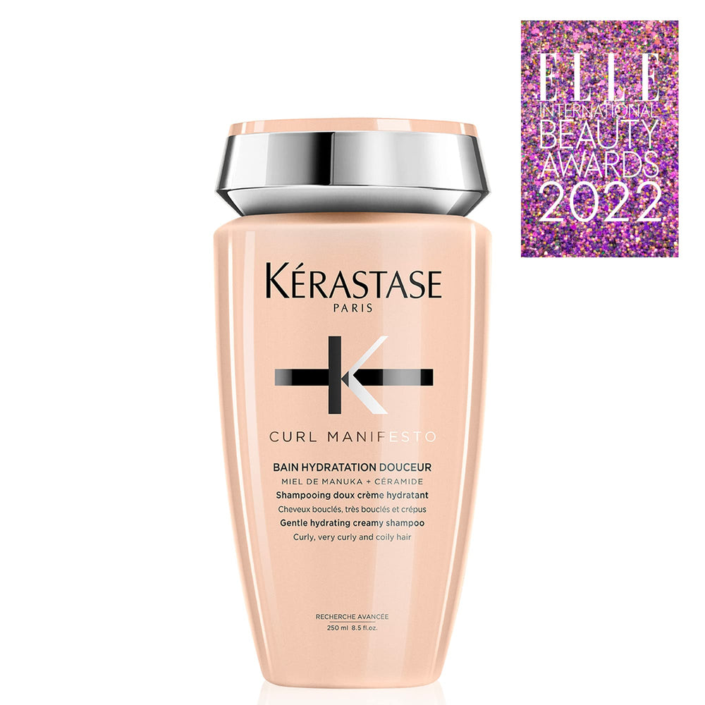 KÉRASTASE Curl Manifesto wet hair after rinse shows smooth texture.