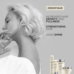 KÉRASTASE Densifique Mousse application-hair shows smooth, uniform strands and hydration