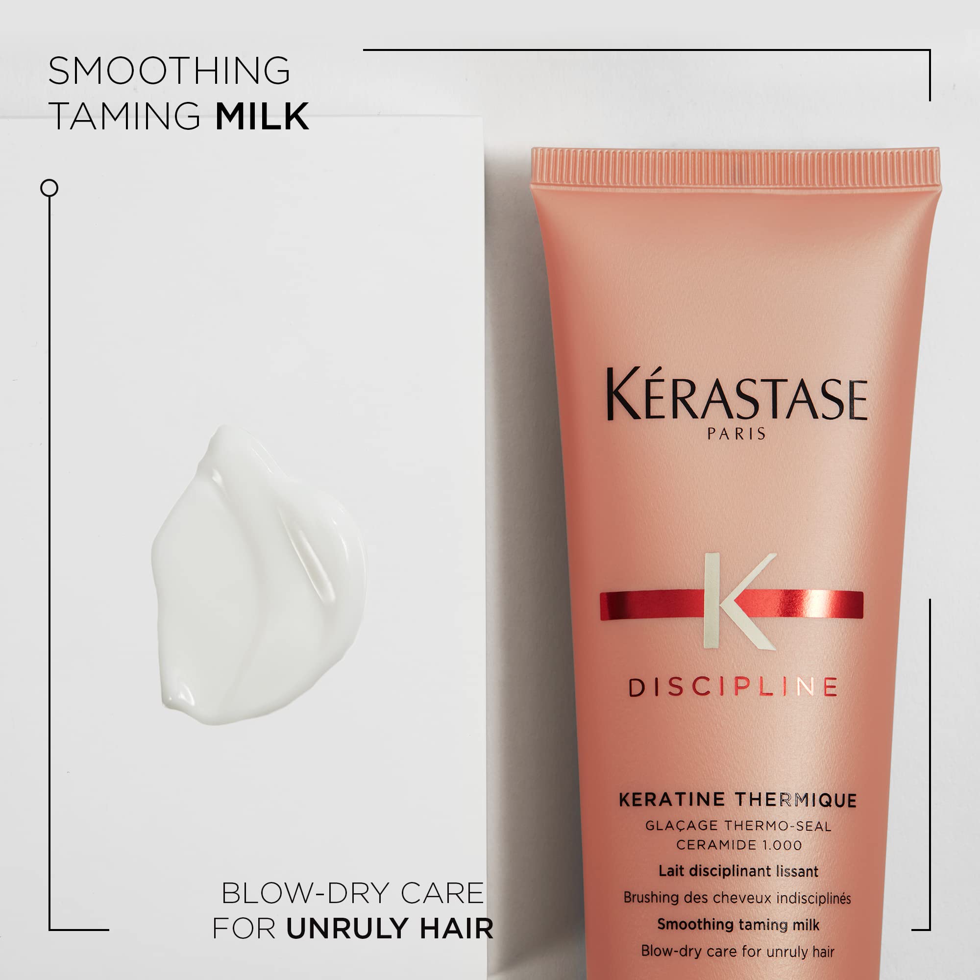 KÉRASTASE Keratine Thermique application in hand shows pre-styling smoothing