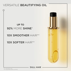 KÉRASTASE Elixir Ultime refill bottle close-up highlights sustainable packaging.