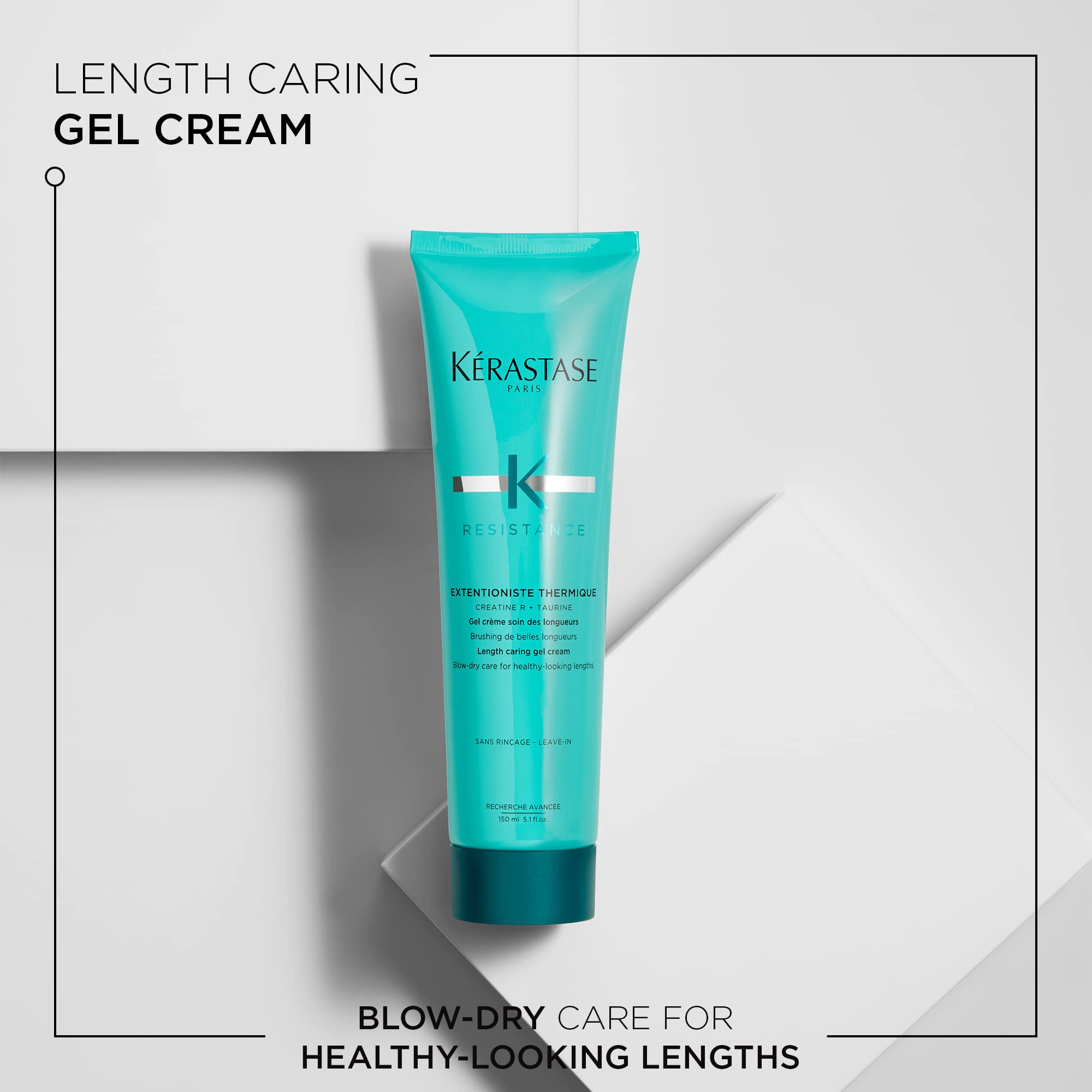 KERASTASE Extentioniste Thermique pump-dispense demonstrates easy, controlled application