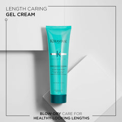 KERASTASE Extentioniste Thermique pump-dispense demonstrates easy, controlled application