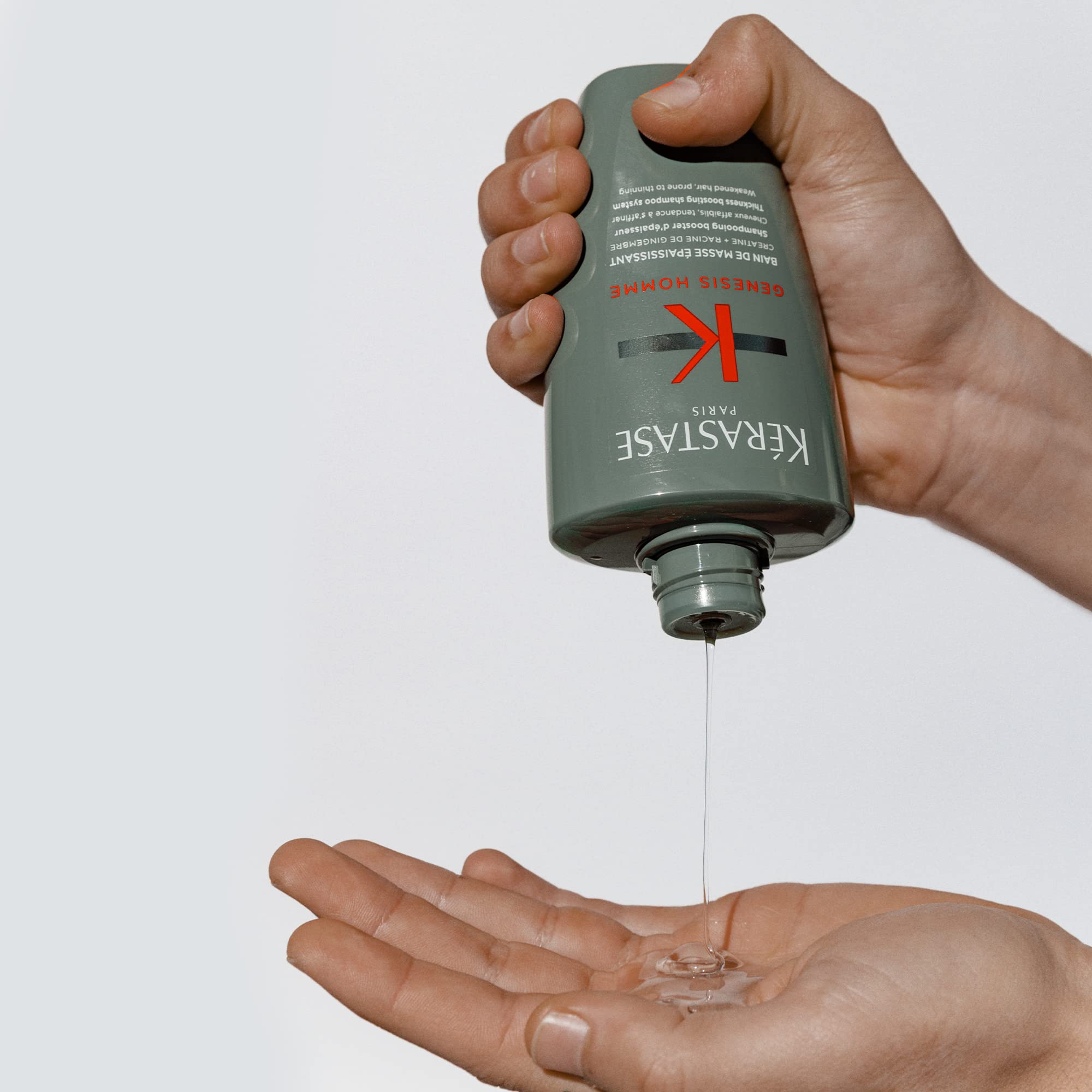 KÉRASTASE Genesis Homme Bain de Masse bottle-diffused-light conveys premium look