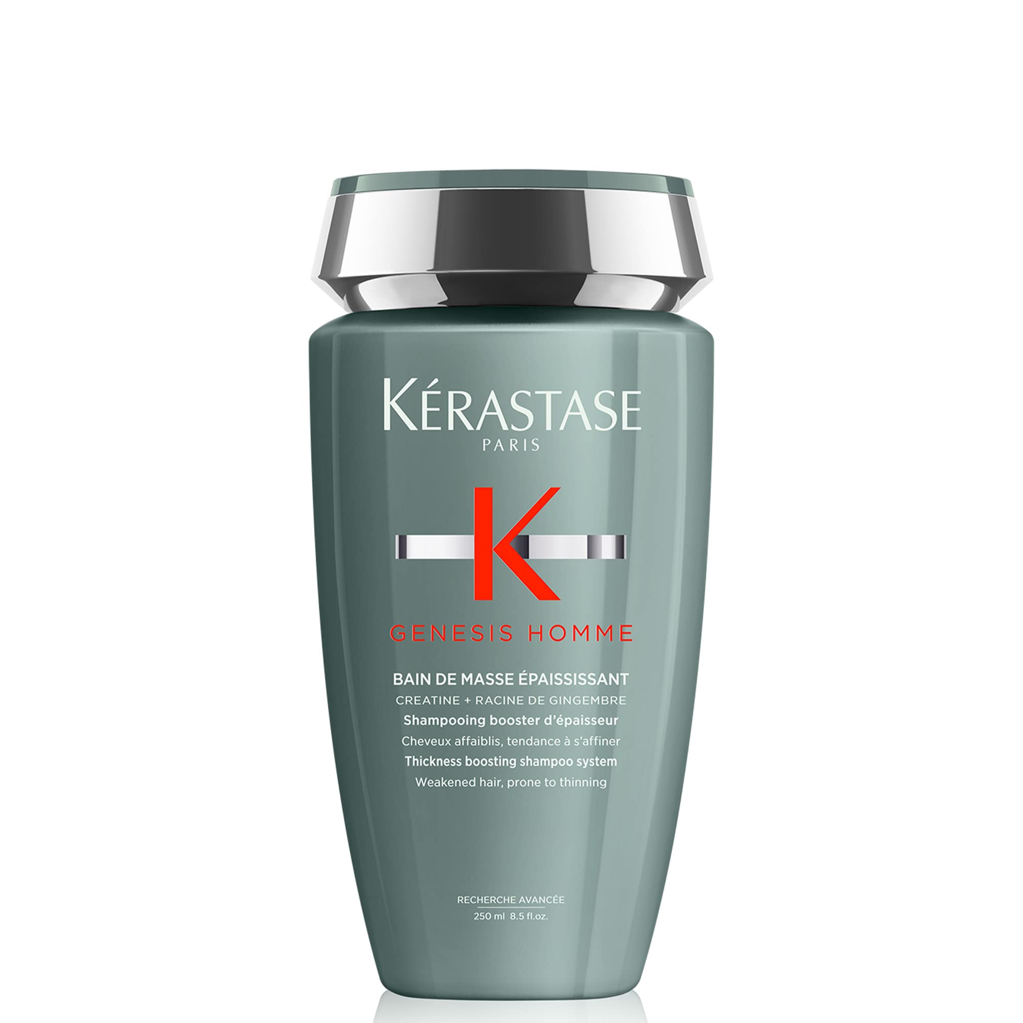 KÉRASTASE Genesis Homme Bain de Masse bottle-front shows premium design for stronger-looking hair