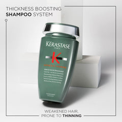 KÉRASTASE Genesis Homme Bain de Masse bottle-top angle highlights sleek packaging