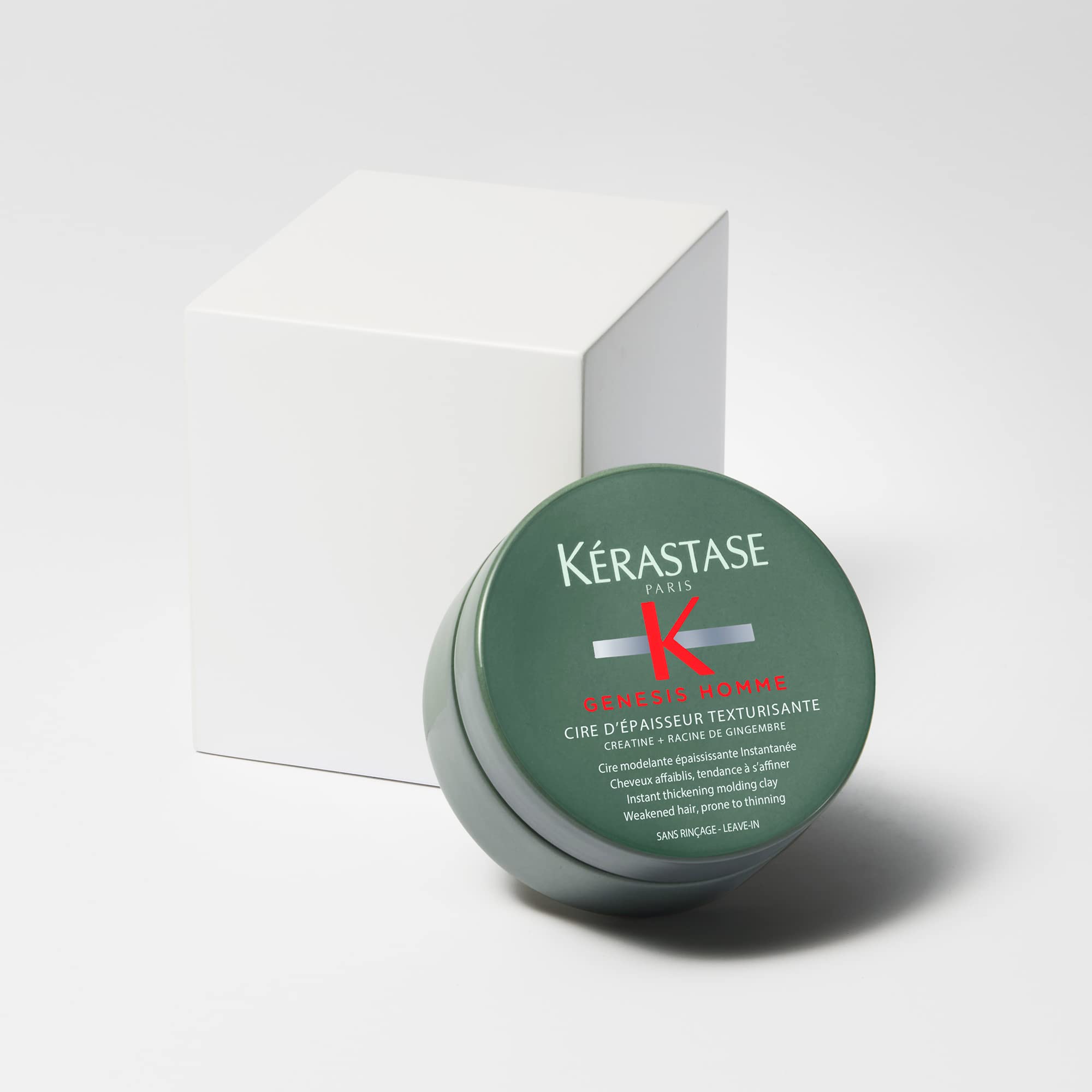 KÉRASTASE Genesis Homme packaging and Genesis Homme collection on display