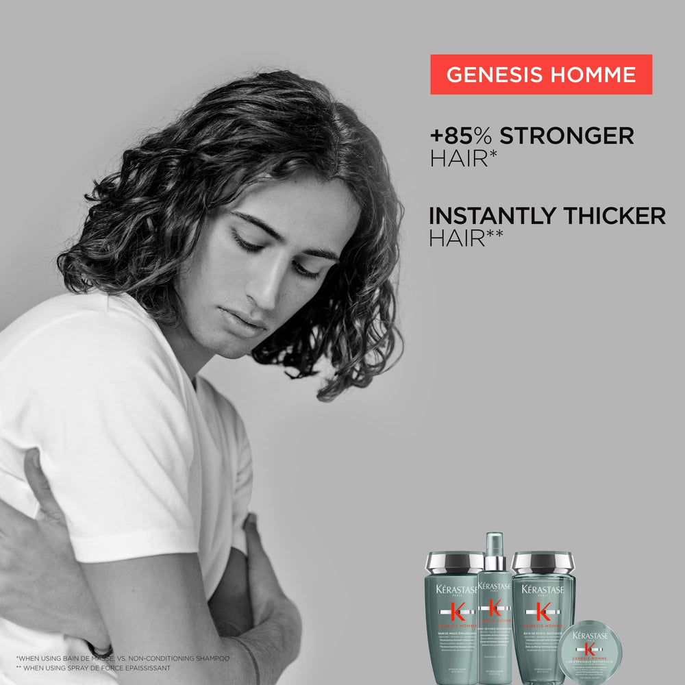 Kérastase Genesis Homme Spray De Force delivering up to 24-hour volume hold
