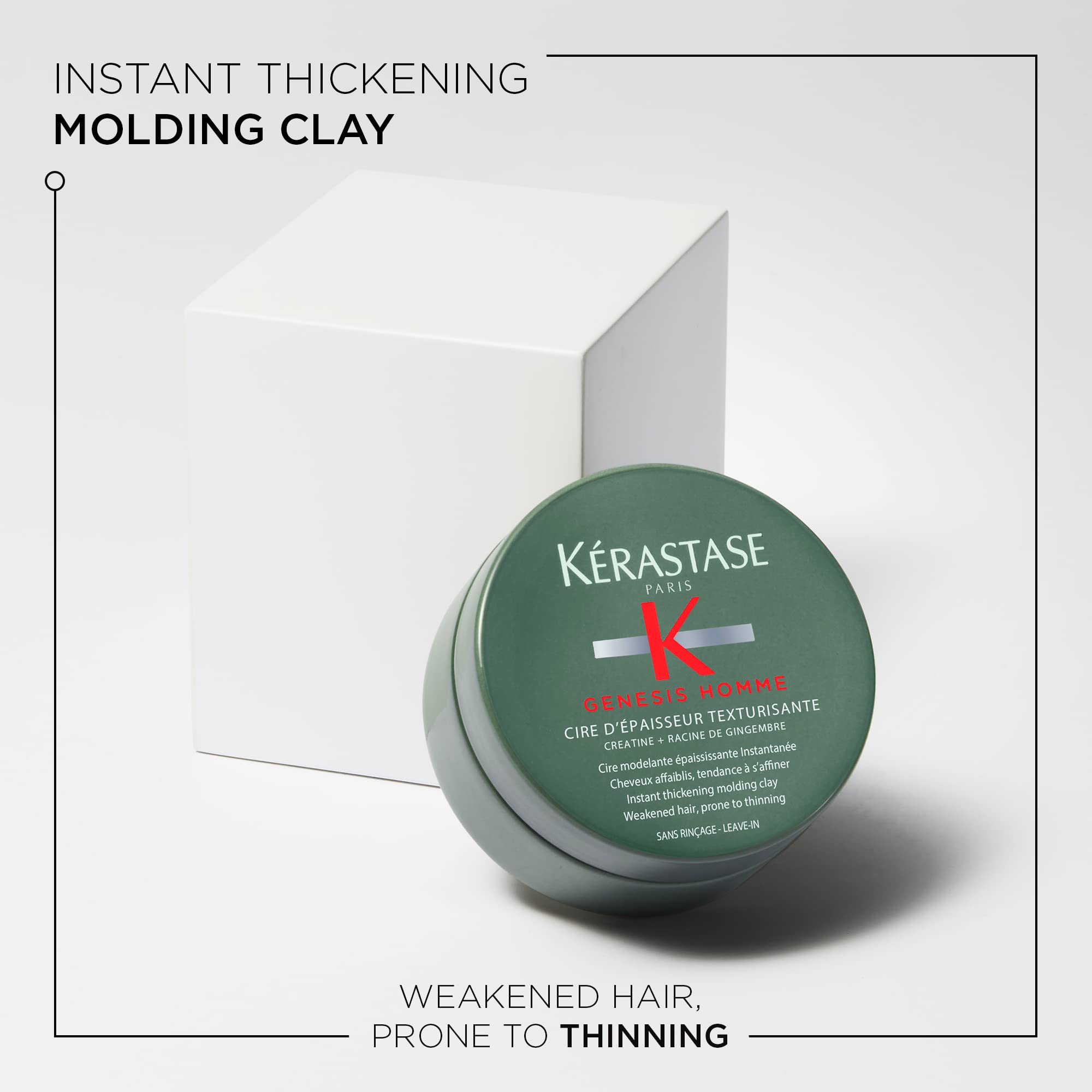 KÉRASTASE Genesis Homme strengthening hair-care label communicates protective benefits