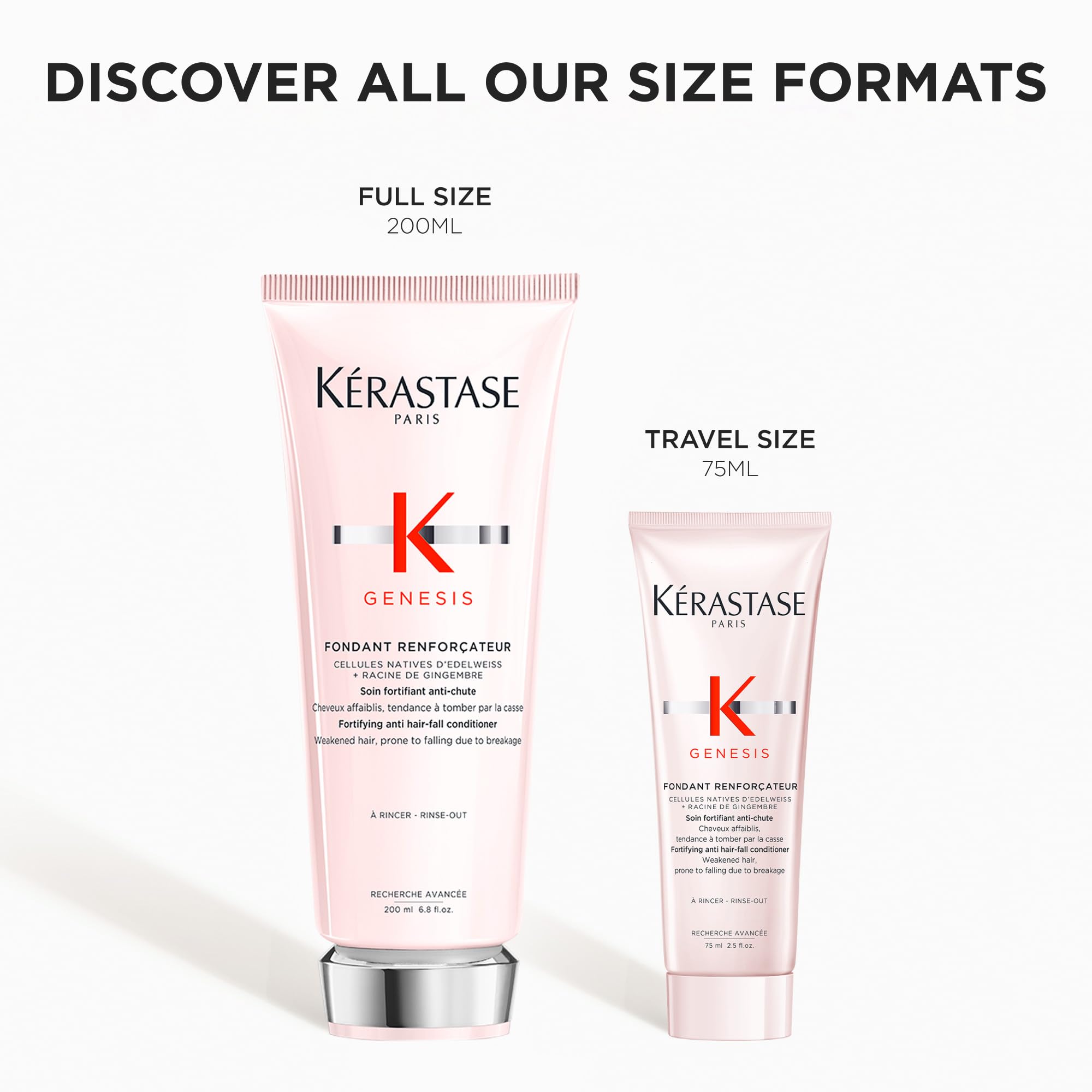 KÉRASTASE Genesis product label emphasizes anti-breakage action.