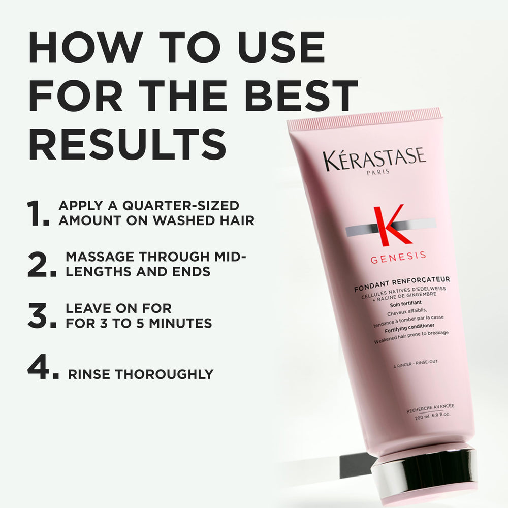 KÉRASTASE Genesis moisture-shine image emphasizes added body without weighing hair
