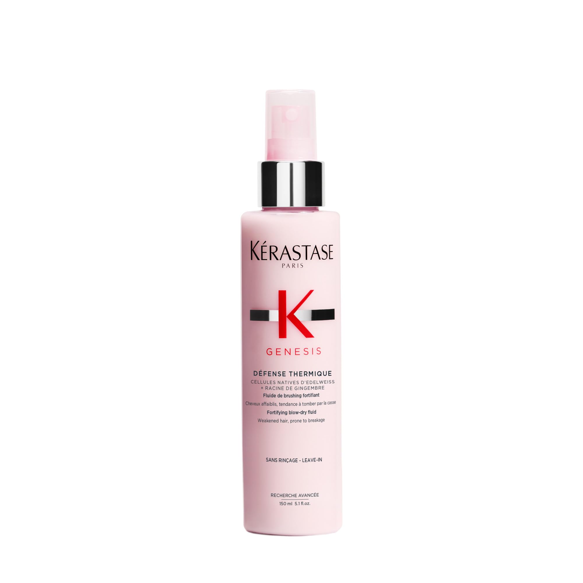 KÉRASTASE Genesis Thermique bottle ready for heat protection before styling.
