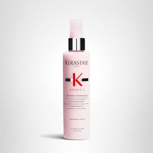 KÉRASTASE Genesis Thermique routine visuals promoting healthy hair habits.