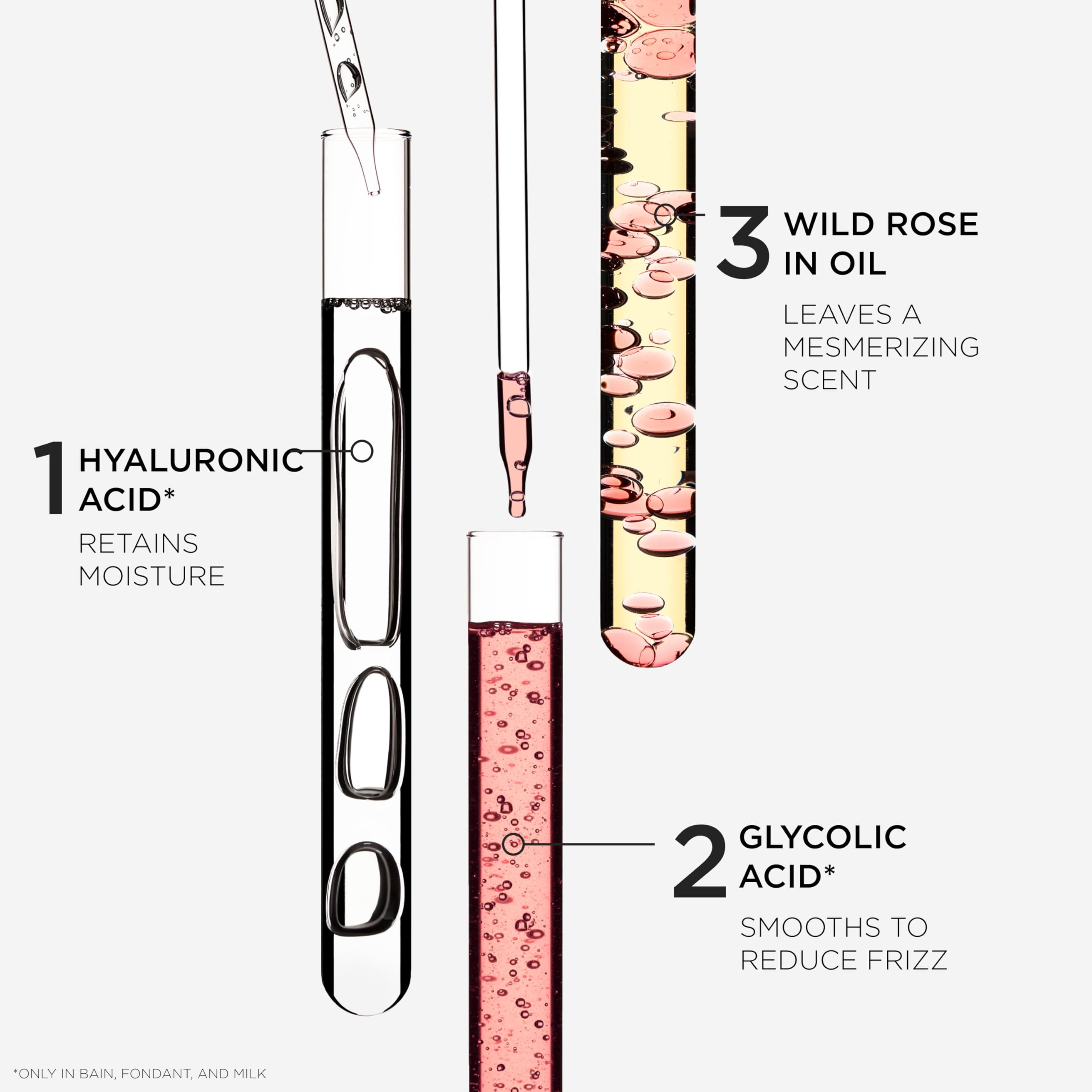 KERASTASE Gloss Absolu bottle-on-sink suggests daily hydration routine.