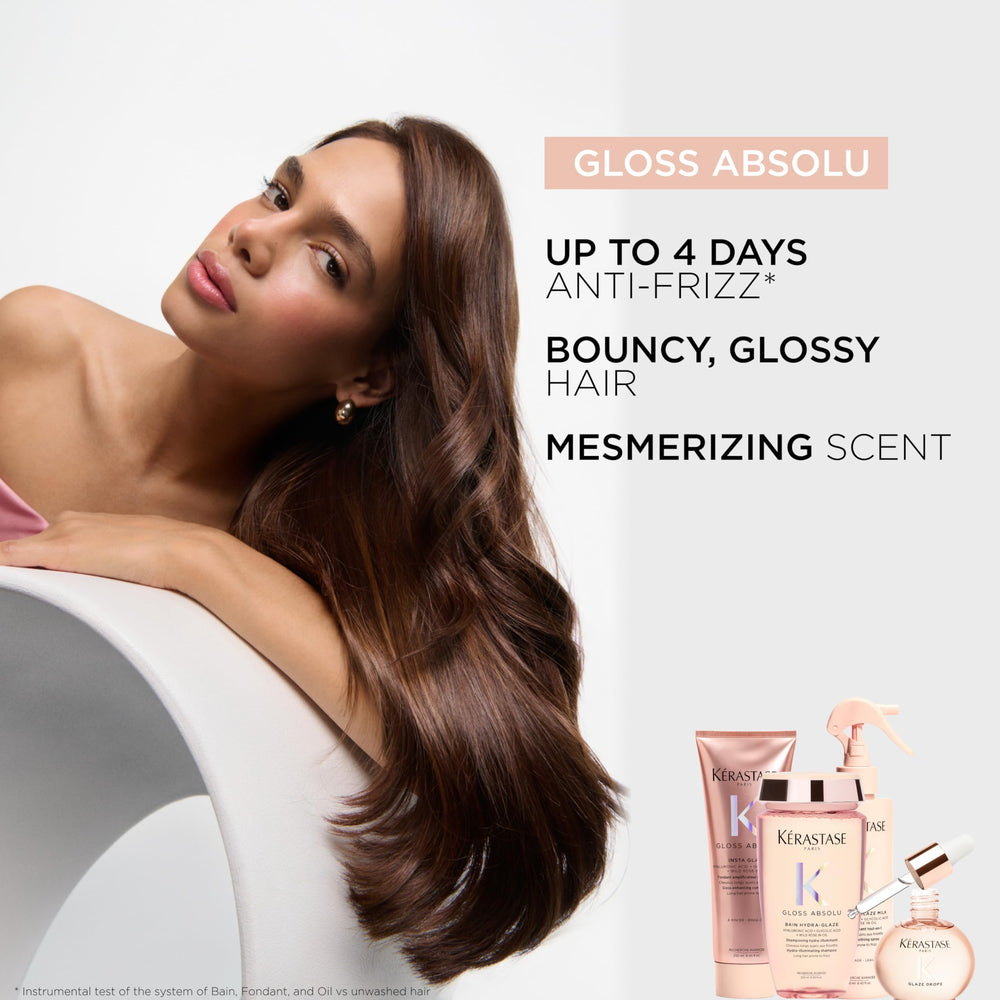 KERASTASE Gloss Absolu roses-oil conveys nourishing scent and softness.