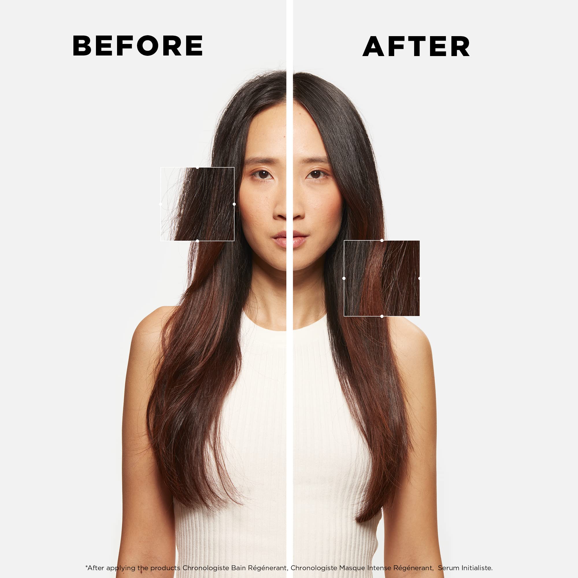 KÉRASTASE Initialiste front-to-back application demonstrates even distribution for best results.
