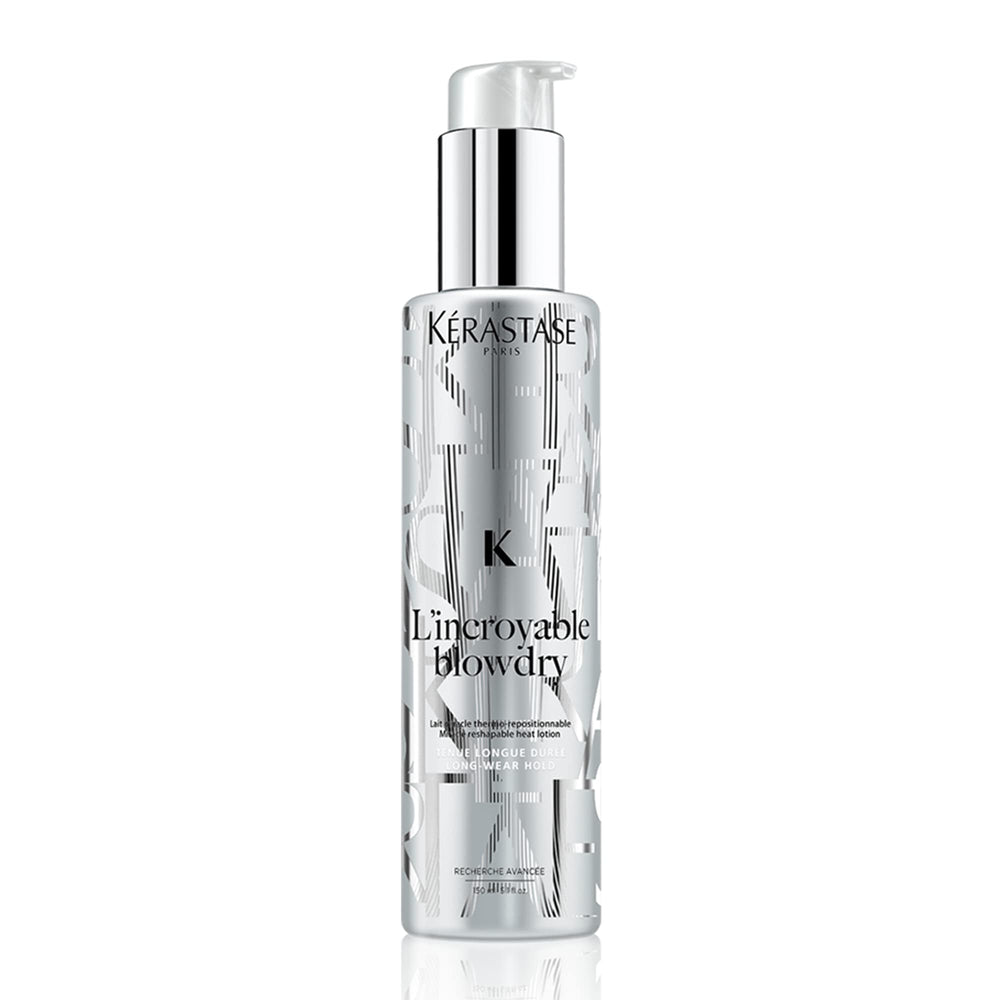 KÉRASTASE L'incroyable Blowdry Serum bottle showing heat protection up to 450°F