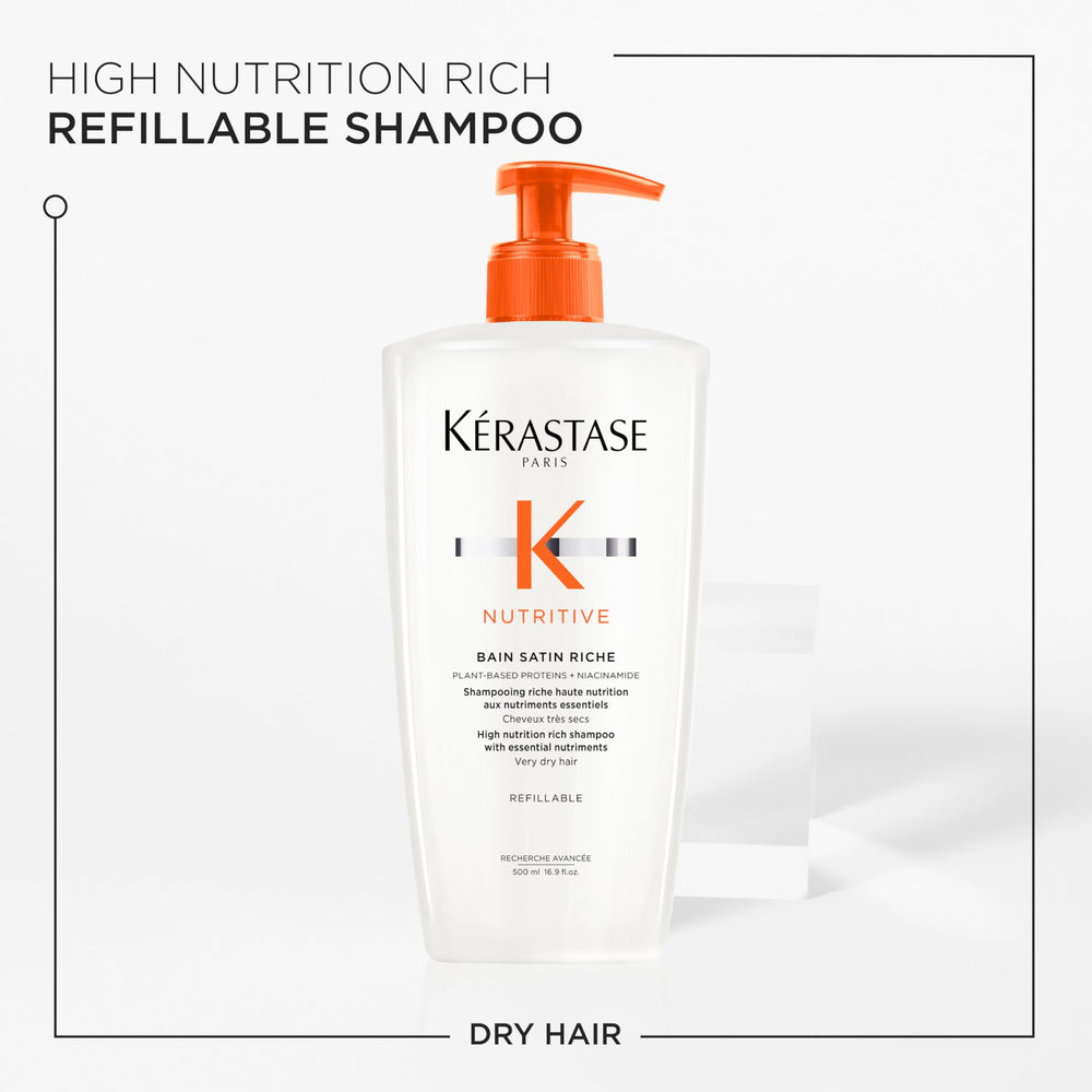 Wet hair with shampoo applied shows smooth texture and moisture