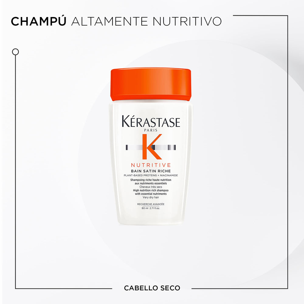 Kérastase Nutritive mini shampoo for dry hair delivering hydration and nourishment