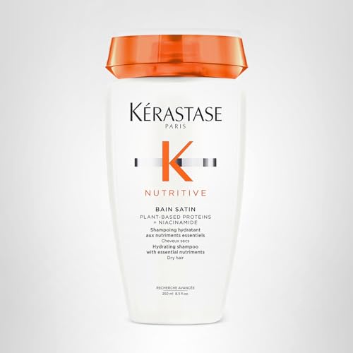 KÉRASTASE Nutritive bottle on shelf representing nourishment for dry hair.