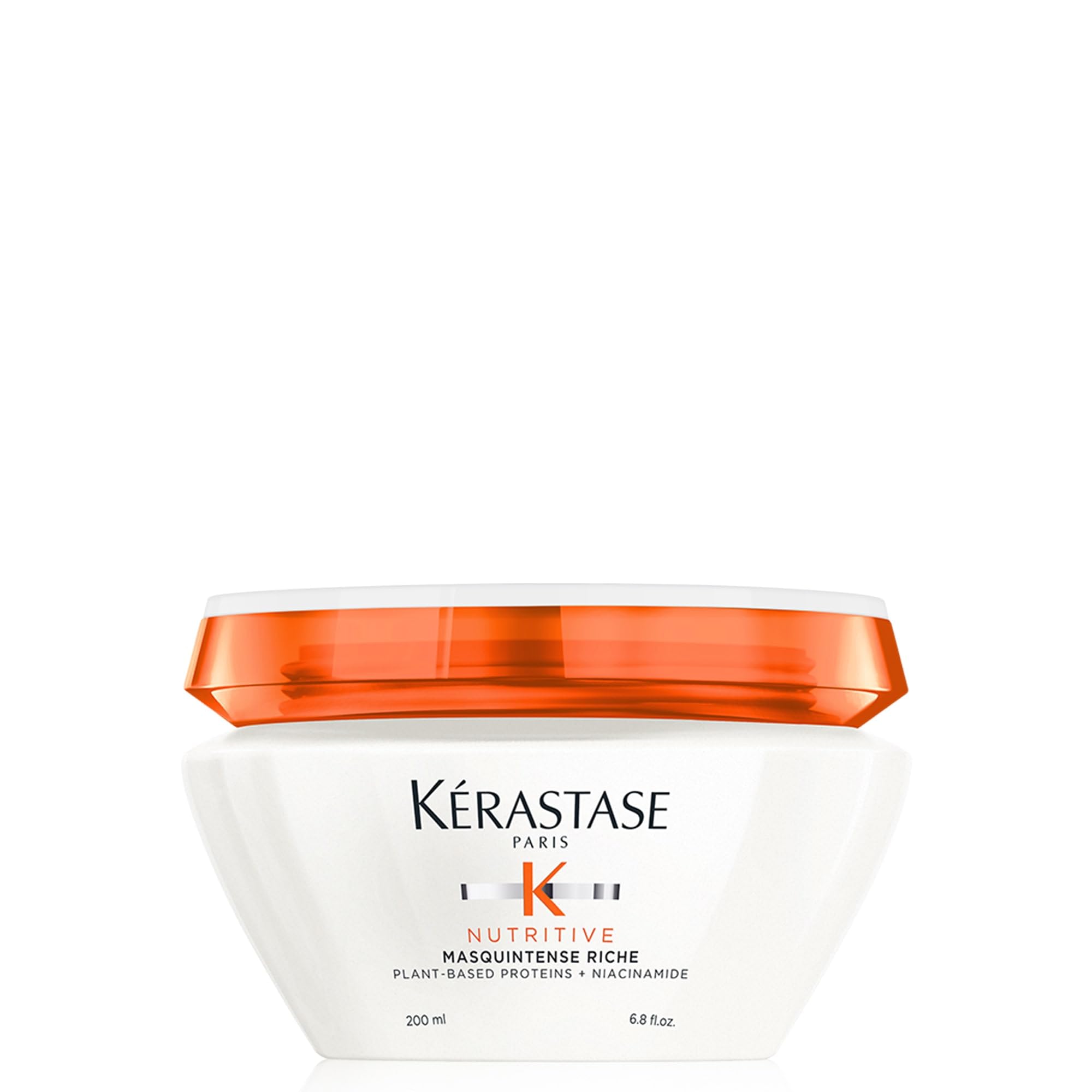 KÉRASTASE Masquintense Riche jar closeup—ultra-rich nourishment for very dry, medium-to-thick hair.